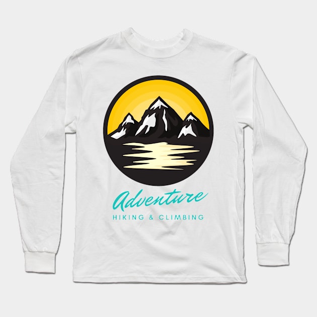 Mountain adventure hiking Long Sleeve T-Shirt by nahiidul